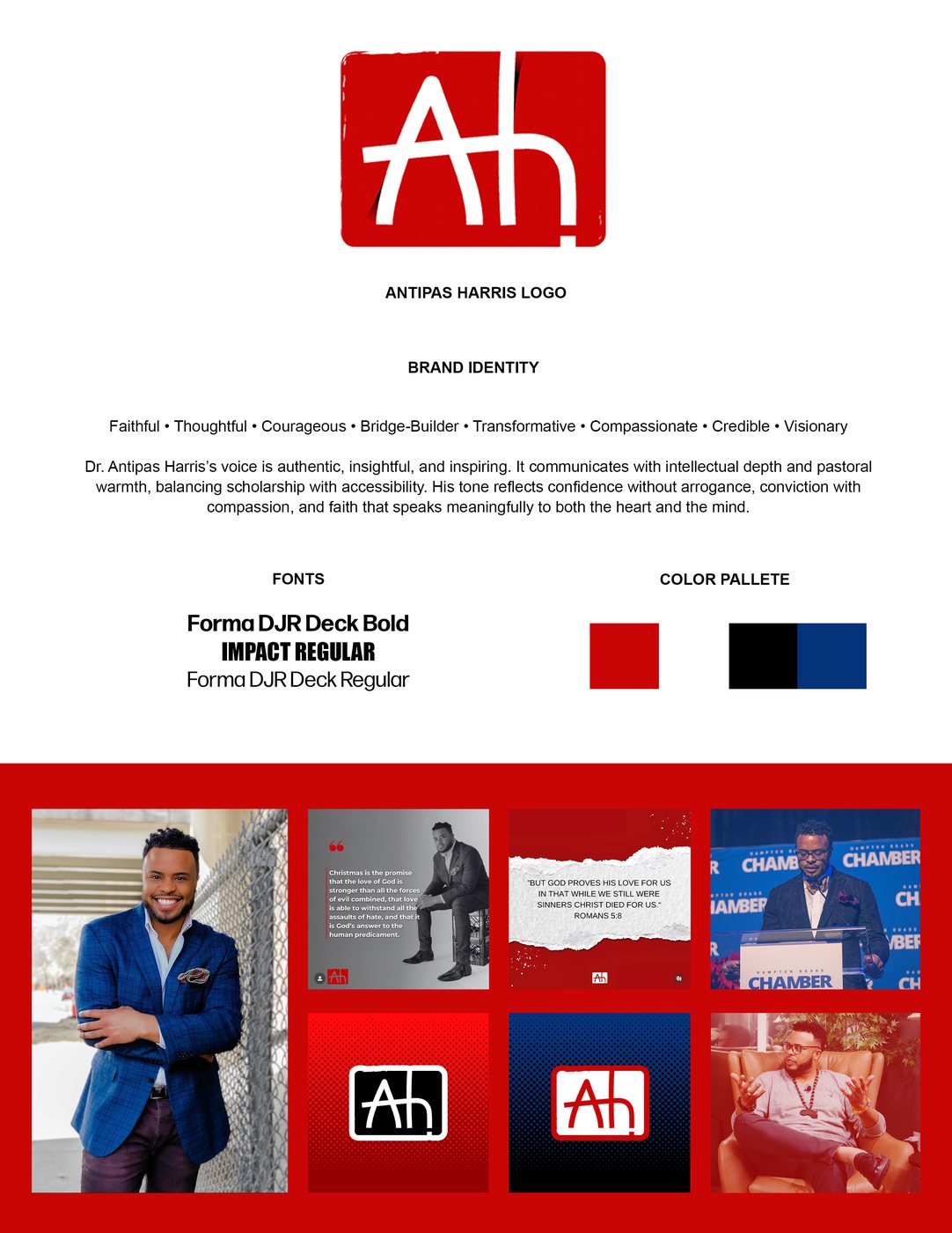 Antipas Harris brand guide layout