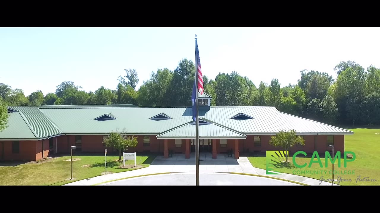 Still frame from the Camp College commercial